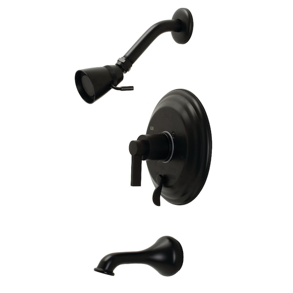 Kingston Brass KB36300NDL Tub and Shower Faucet, Matte Black KB36300NDL - main